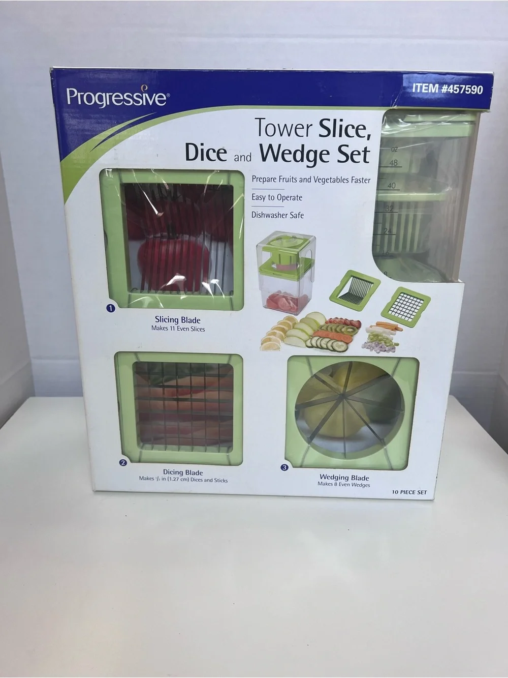 Progressive Tower Slice, Dice & Wedge Set - Green
